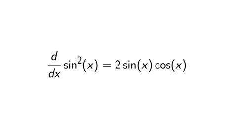 Derive Sin