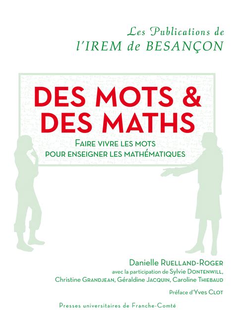 Des Mots Et Des Maths Oj Sciences
