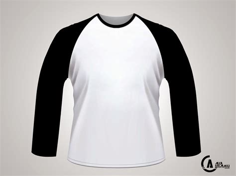 Desain Baju Depan Belakang  Free 6578 Mockup Desain Kaos Polos Lengan Panjang - Desain Baju Depan Belakang