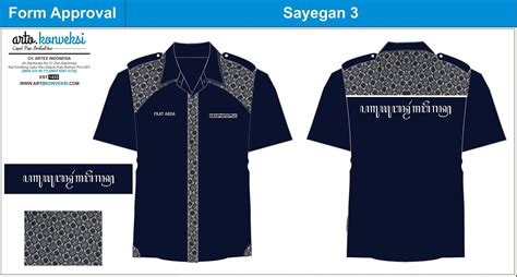 Desain Baju Organisasi  Baju Batik Kombinasi - Desain Baju Organisasi