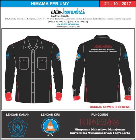 Desain Baju Pdh Organisasi  Desain Baju Kemeja Organisasi Kartar Aditya Karya - Desain Baju Pdh Organisasi