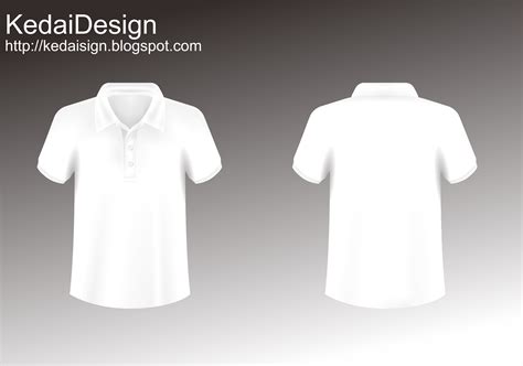 Desain Baju Putih Polos  Kaos Polo Putih Tiruan Depan Dan Belakang Tampilan - Desain Baju Putih Polos