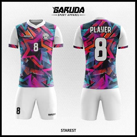 Desain Jersey Bola Futsal Printing Starest Motif Bintang Baju Futsal Terbaru - Baju Futsal Terbaru