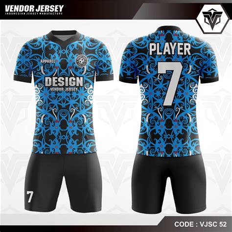 Desain Jersey  Desain Jersey Futsal Full Print Motif Etnic Warna - Desain Jersey