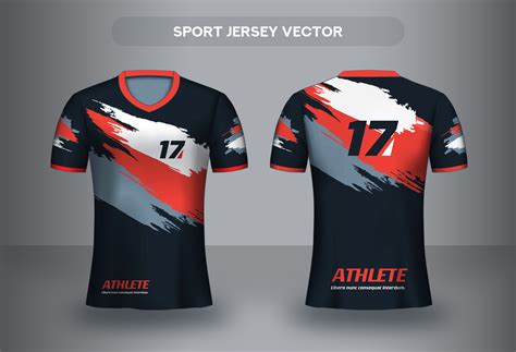 Desain Jersey  The Front And Back Of A Black Shirt - Desain Jersey