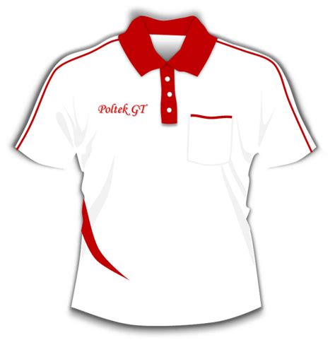 Desain Kaos Kerah Lengan Pendek  Kaos Kerah Kombinasi Merah Hitam Station Desain Baju - Desain Kaos Kerah Lengan Pendek