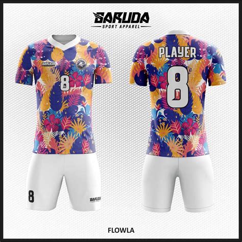 Desain Kaos Olahraga  Gambar Kembang Untuk Desain Kaos Bola Futsal Full - Desain Kaos Olahraga