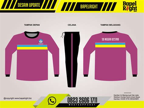 Desain Kaos Olahraga Panjang  Update Model Kaos Olahraga Sd Terbaru 2021 Bapelright - Desain Kaos Olahraga Panjang