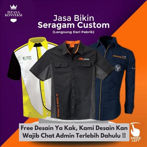 Desain Kemeja Kerja Terbaru Customised Uniform Custom Uniform Desain Baju Seragam - Desain Baju Seragam