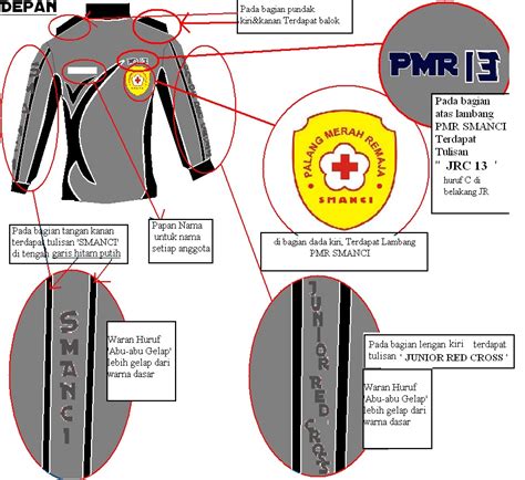 Desain Pdl Pmr Angkatan 13 Smanci Red Cross Baju Pdl Pmr - Baju Pdl Pmr
