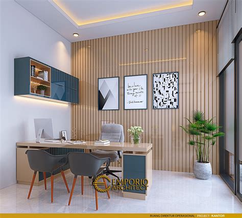 desain ruang kantor minimalis modern