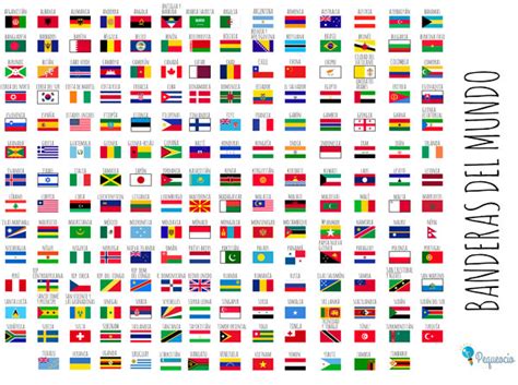 ¡Descarga gratis! Banderas del mundo para colorear
