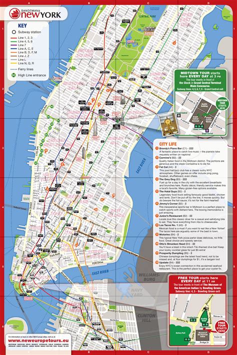 Descarga gratis el mapa de Nueva York en formato PDF para tu viaje perfecto