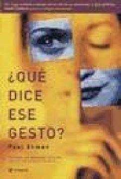 Descargar Libro Que Dice Ese Gesto Paul Ekman