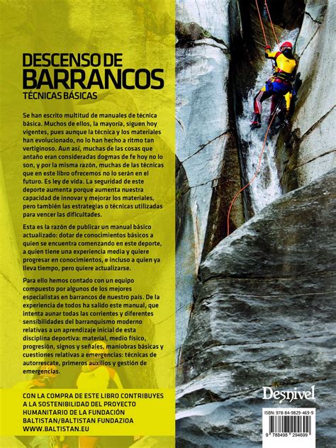 descenso de barrancos tecnicas basicas