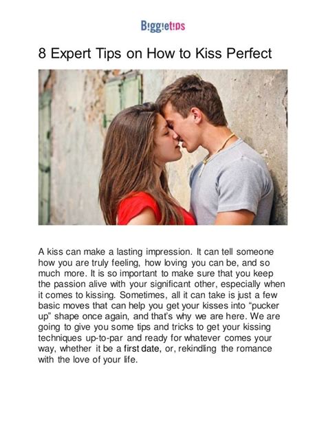 describe a perfect kiss