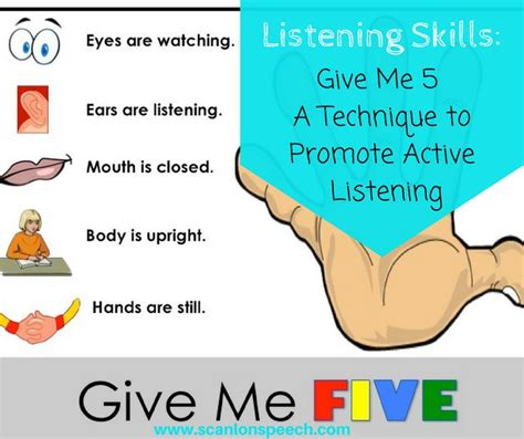 describe five good listening skills associated