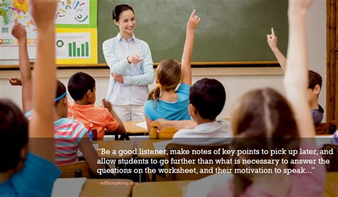 describe good listening skills as a teacher