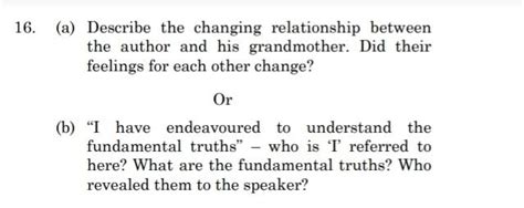 Describe The Changing Relationship Between The Author And His Grandmother