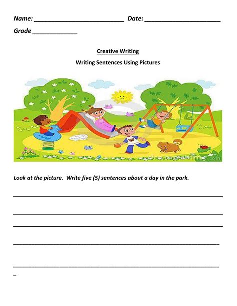 Description Writing Worksheet 2nd Grade   Creative Writing Worksheet 2nd Grade - Description Writing Worksheet 2nd Grade
