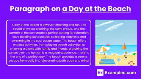 Descriptive Paragraph About The Beach