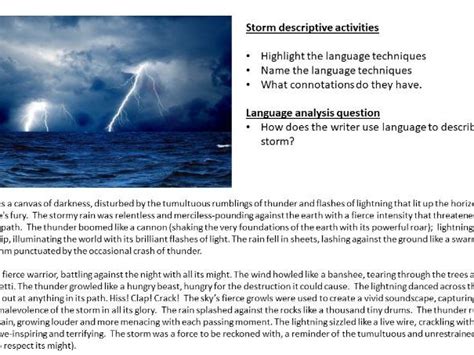Descriptive Writing About A Storm At Sea Activity Sea Description Creative Writing - Sea Description Creative Writing