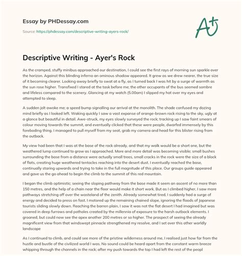 Descriptive Writing Ayer 039 S Rock Phdessay Com Rocks With Writing On Them - Rocks With Writing On Them