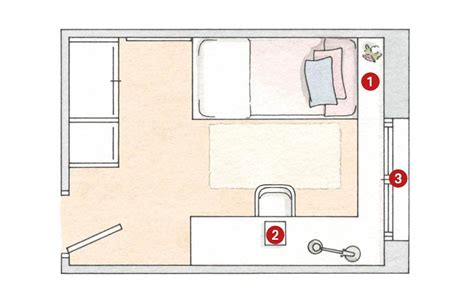 Descubre cómo diseñar una habitación de 8 metros cuadrados con este plano