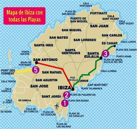 Descubre el mapa de Ibiza y sus encantadores pueblos: ¡explora la isla balear!