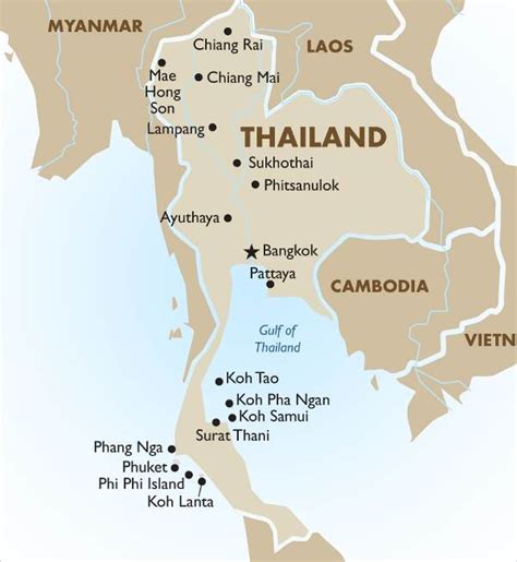 ¡Descubre el mapa de Tailandia y sus impresionantes islas de ensueño!