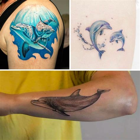 Descubre el verdadero significado del tatuaje de delfín: simbolismo y diseño perfecto. ¡Enamórate de este hermoso animal marino! 🐬 #TatuajeDeDelfín