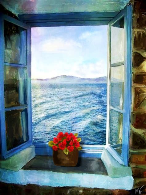 Descubre la belleza de los cuadros de ventanas abiertas al mar: una ventana a la tranquilidad y la serenidad