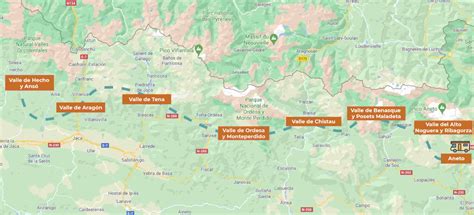Descubre los encantadores pueblos del Pirineo aragonés a través de un mapa interactivo