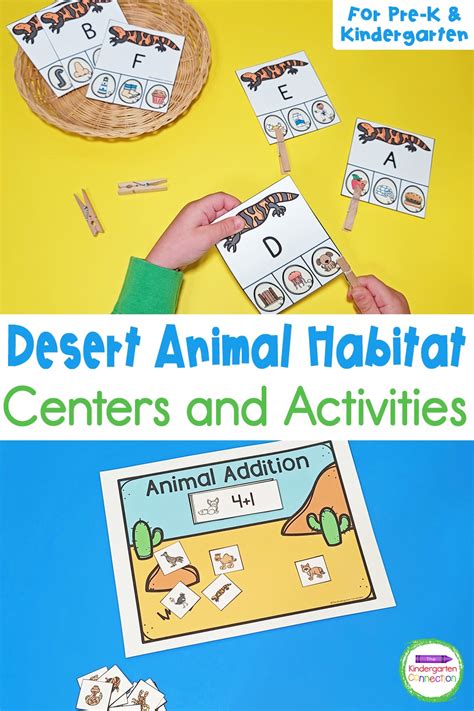 Desert Animal Habitat Centers The Kindergarten Connection Animal Habitat For Kindergarten - Animal Habitat For Kindergarten