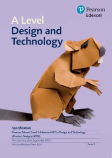 Design And Technology Pearson Qualifications