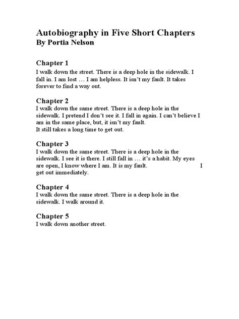 design autobiography in five short