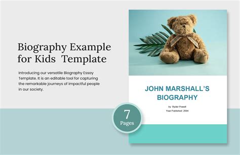 design biography example for kids