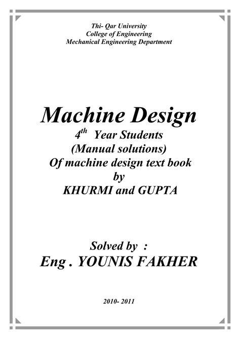 design engineering khurmi