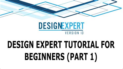 design expert tutorial