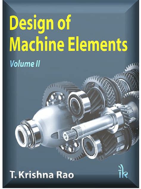 design of machine elements 2 by raghavendra