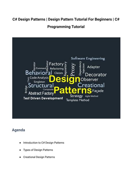Design Patterns In C Mdh