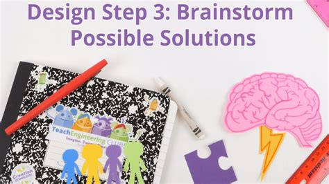 Design Step 3 Brainstorm Possible Solutions Activity Brainstorming Activity For Students - Brainstorming Activity For Students