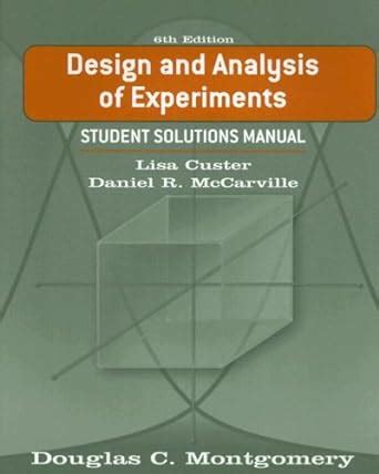 Download Design And Analysis Experiments Solutions Manual Download 