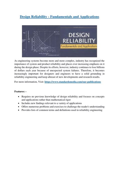 Read Online Design Reliability Fundamentals And Applications 