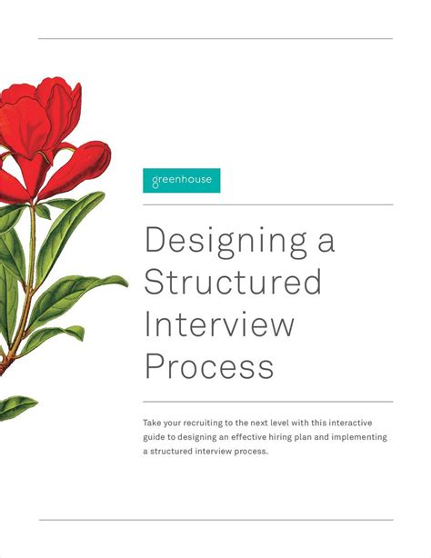 Read Designing A Structured Interview Process 