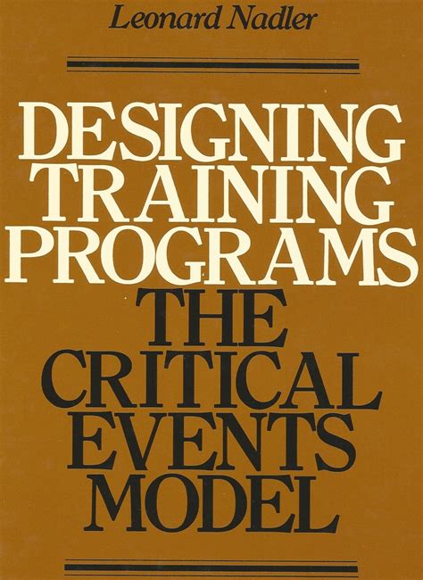Full Download Designing Training Programmes The Critical Events Model 