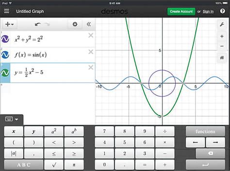 Desmos Calculator Graphing