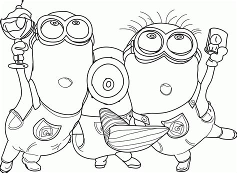 Despicable Me 2 Minions Coloring Pages