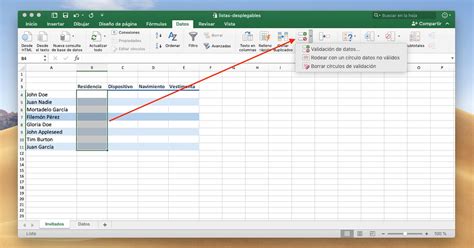 Desplegable En Excel