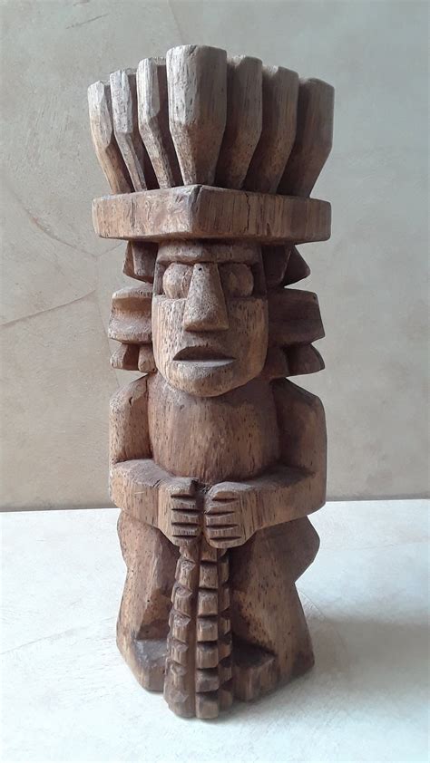 Dessin Relief 3d   Aztec Wood Art Tableau En Relief Art Aztèque - Dessin Relief 3d